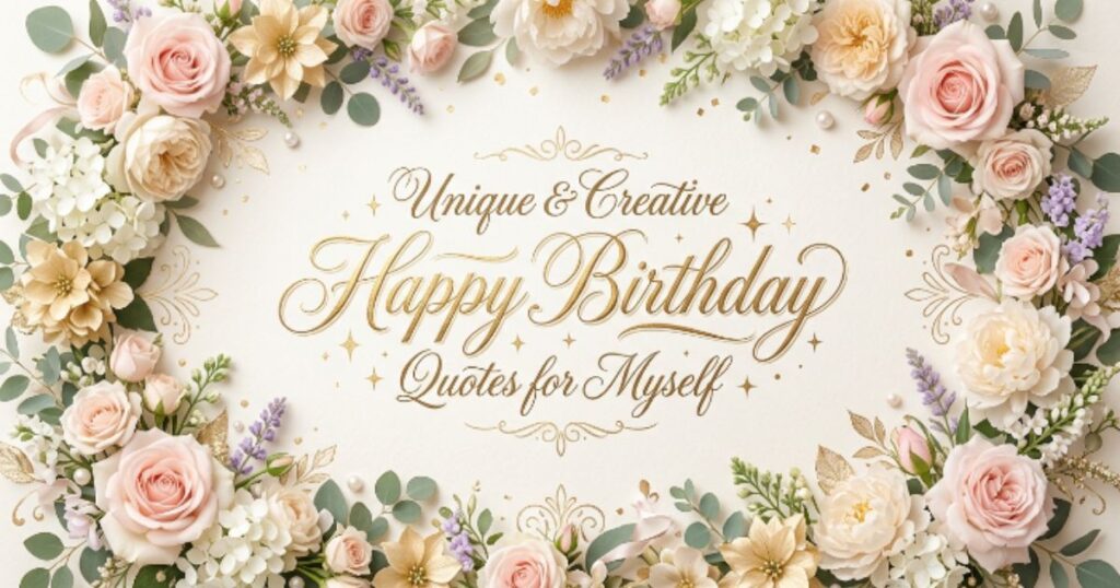 Unique & Creative Happy Birthday Quotes for Myself