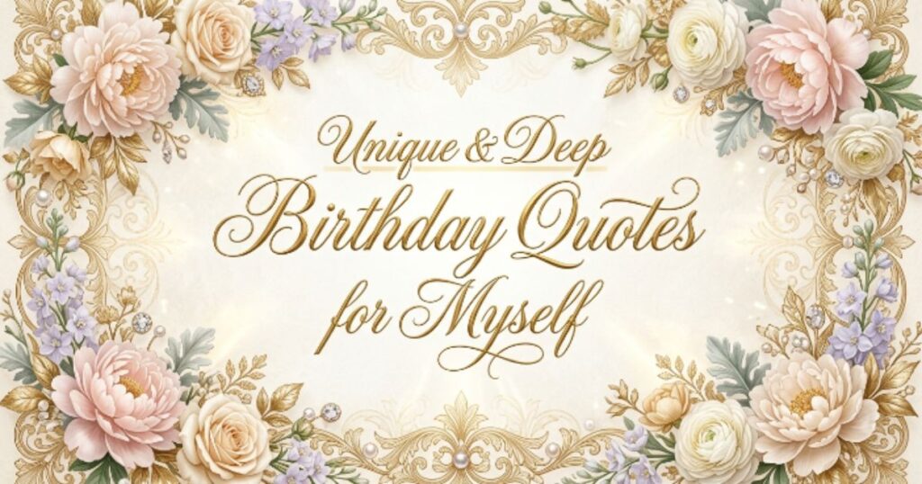 Unique & Deep Birthday Quotes for Myself