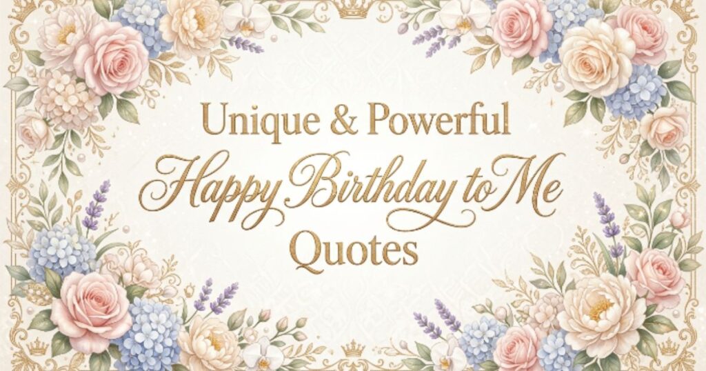 Unique & Powerful Happy Birthday to Me Quotes
