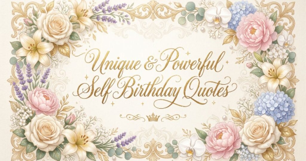 Unique & Powerful Self Birthday Quotes