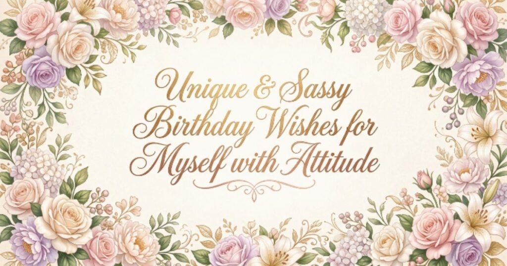 Unique & Sassy Birthday Wishes for Myself with Attitude