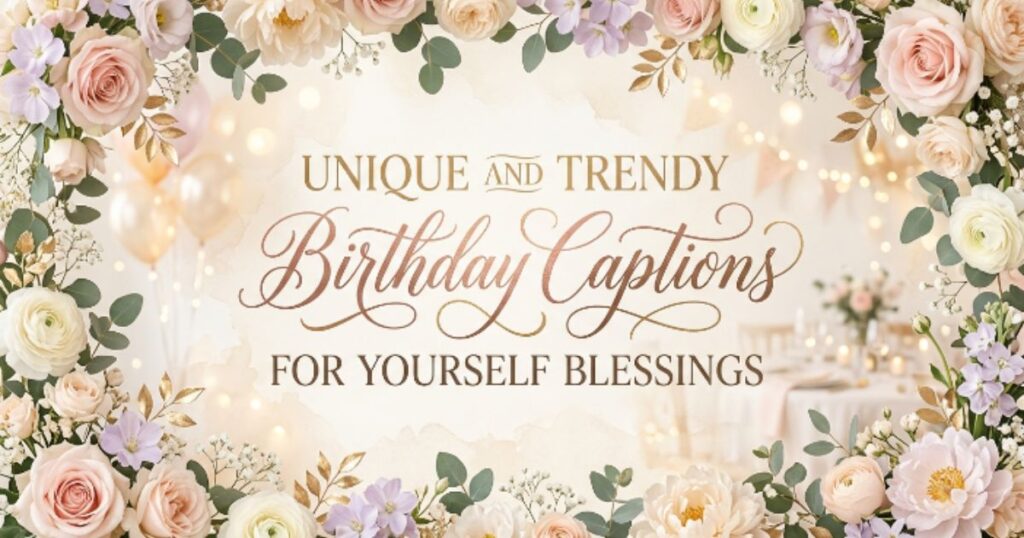 Unique and Trendy Birthday Captions for Yourself Blessings
