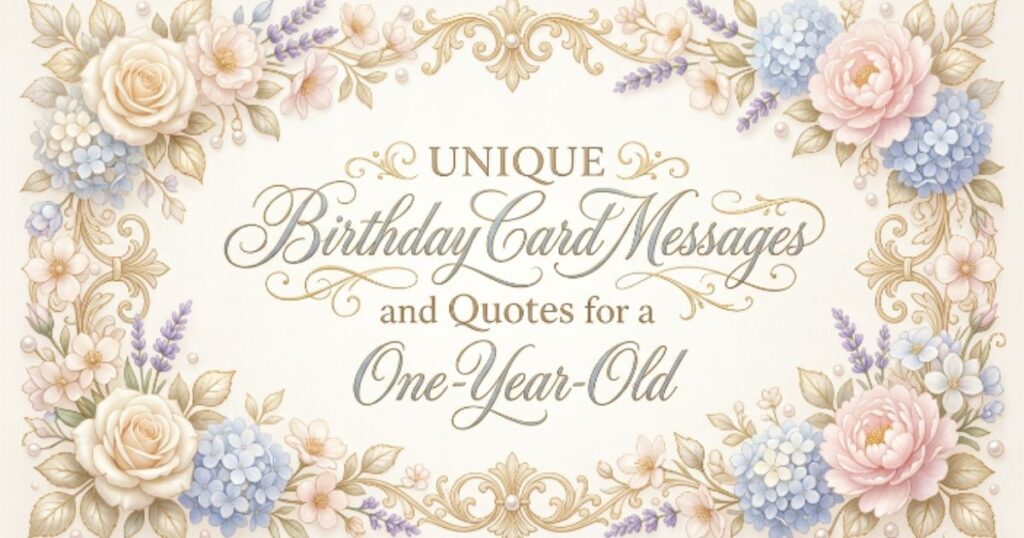 Unique Birthday Card Messages and Quotes for a One-Year-Old