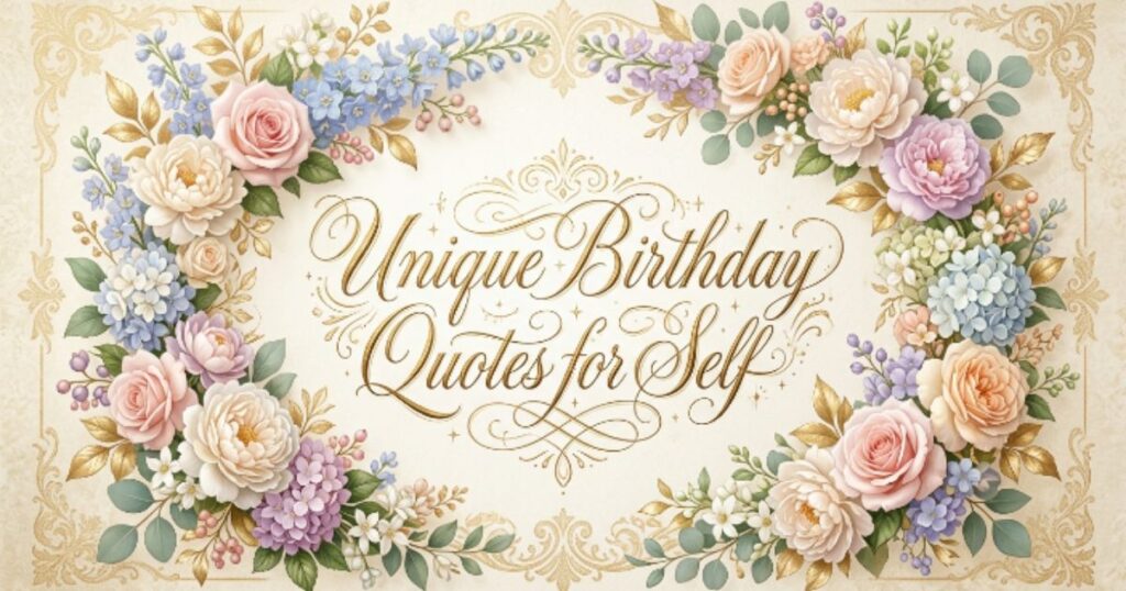Unique Birthday Quotes for Self