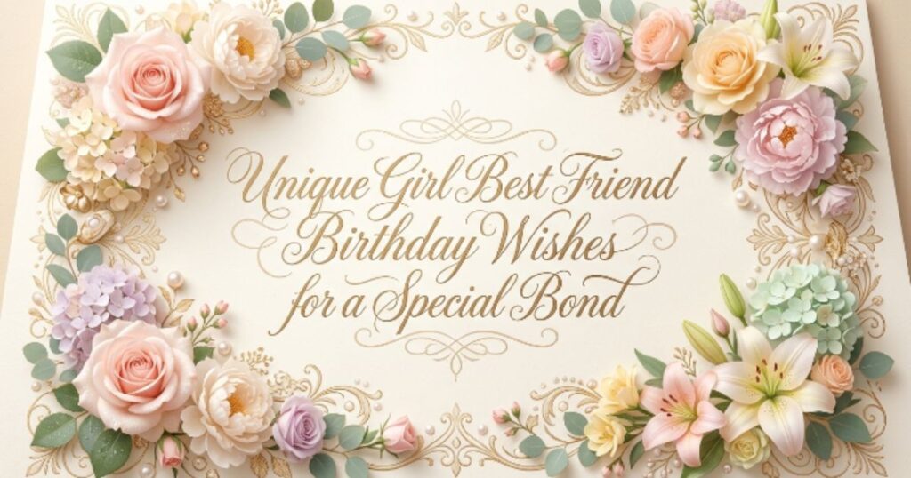 Unique Girl Best Friend Birthday Wishes for a Special Bond