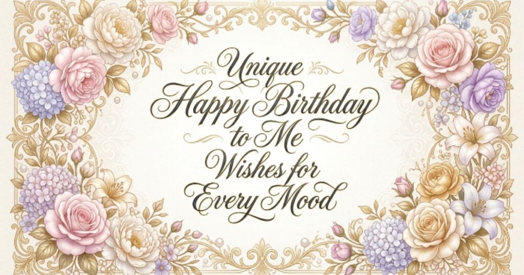 Unique Happy Birthday to Me Wishes for Every Mood
