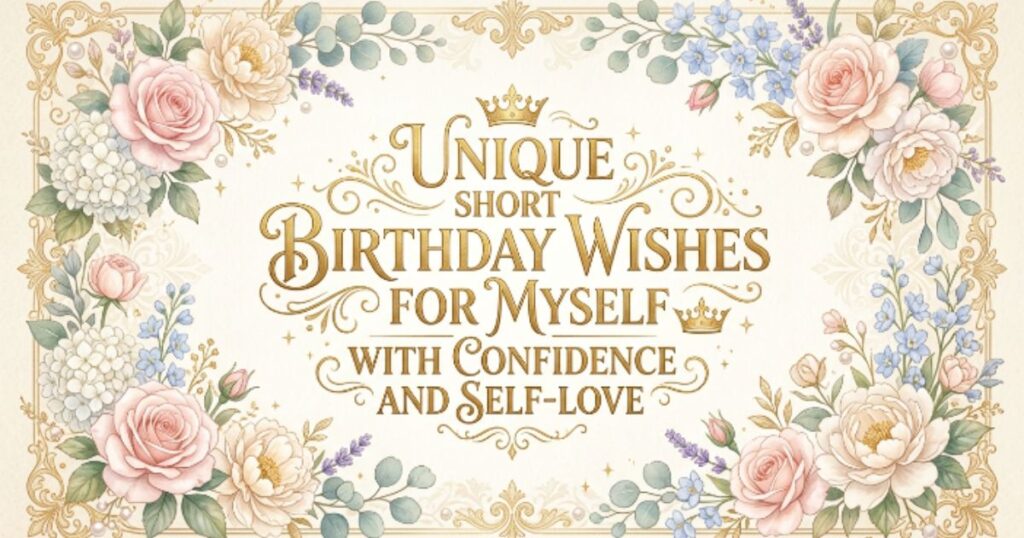 Unique Short Birthday Wishes for Myself with Confidence and Self-Love