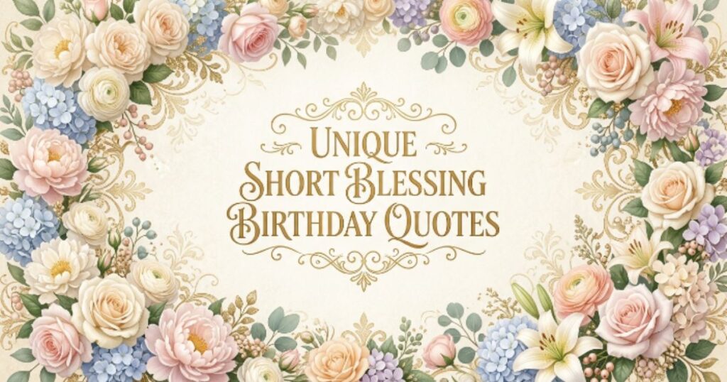 Unique Short Blessing Birthday Quotes