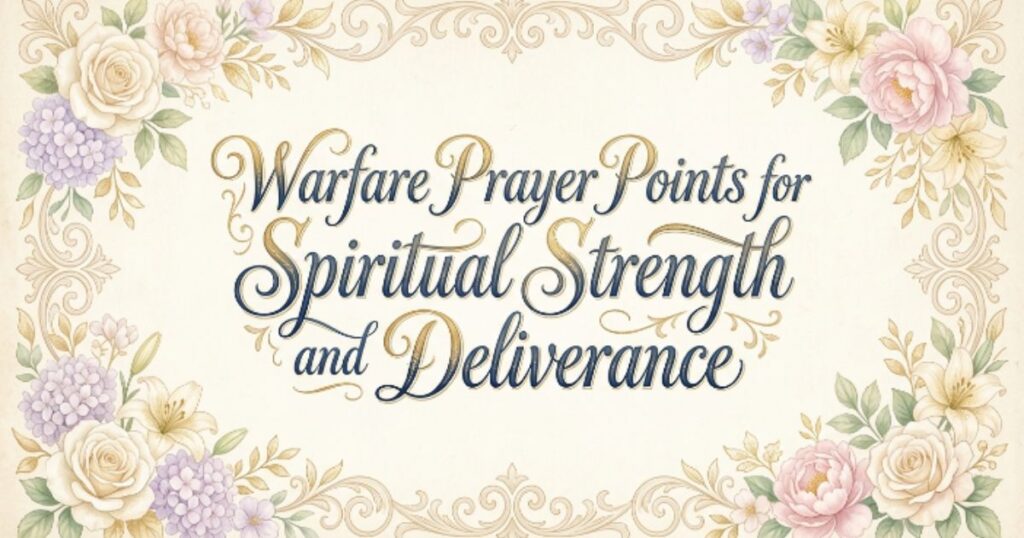 Warfare Prayer Points for Spiritual Strength and Deliverance