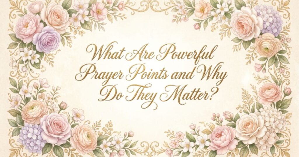 What Are Powerful Prayer Points and Why Do They Matter?