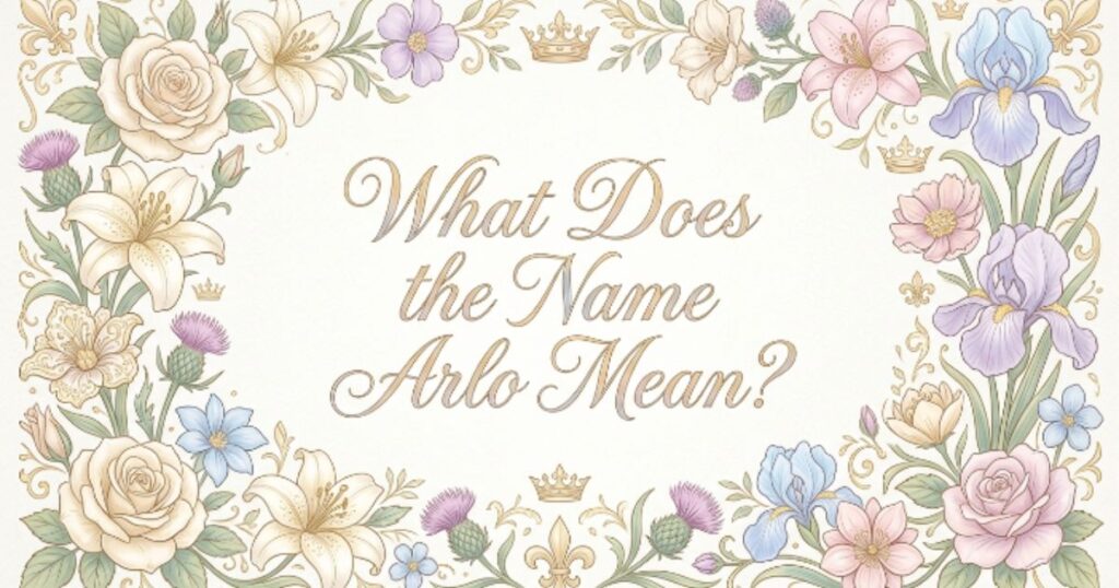 What Does the Name Arlo Mean?