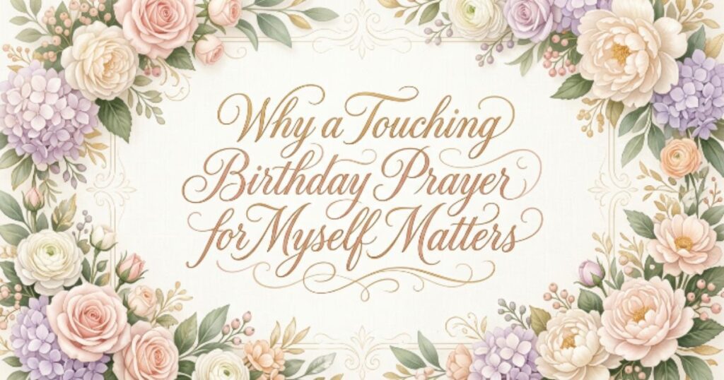 Why a Touching Birthday Prayer for Myself Matters