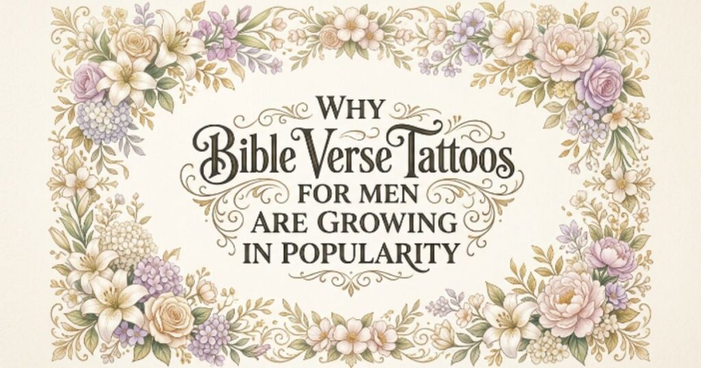 Why Bible Verse Tattoos for Men Are Growing in Popularity