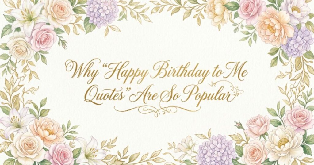 Why “Happy Birthday to Me Quotes” Are So Popular