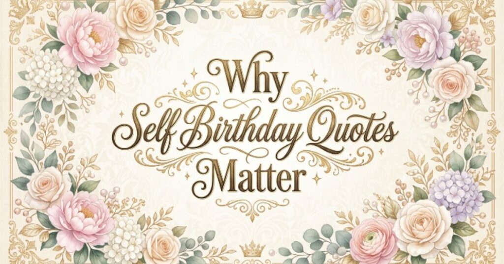Why Self Birthday Quotes Matter