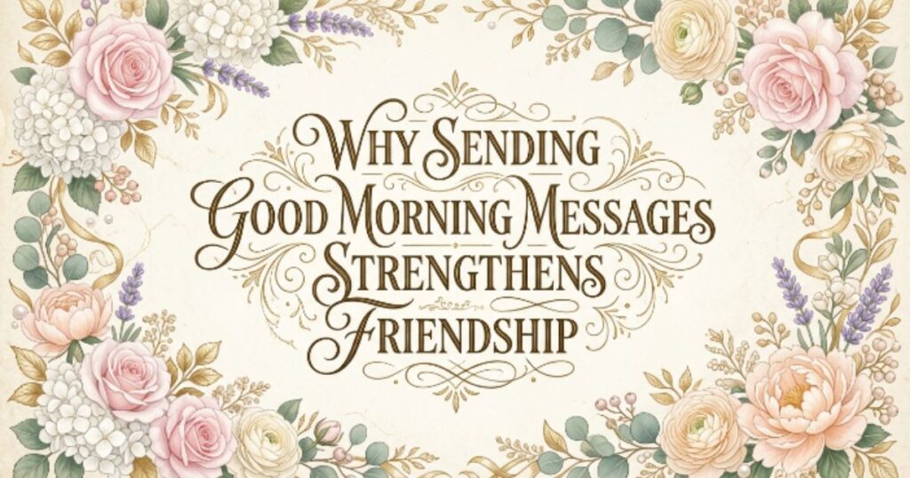 Why Sending Good Morning Messages Strengthens Friendship