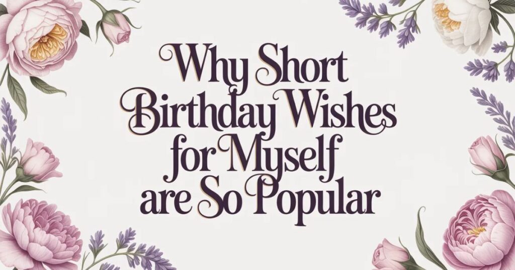 Why Short Birthday Wishes for Myself Are So Popular