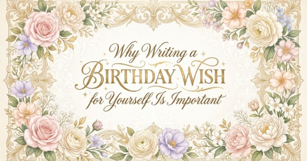 Why Writing a Birthday Wish for Yourself Is Important