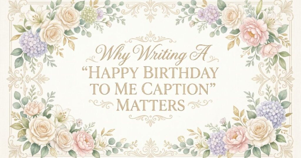 Why Writing a “Happy Birthday to Me Caption” Matters