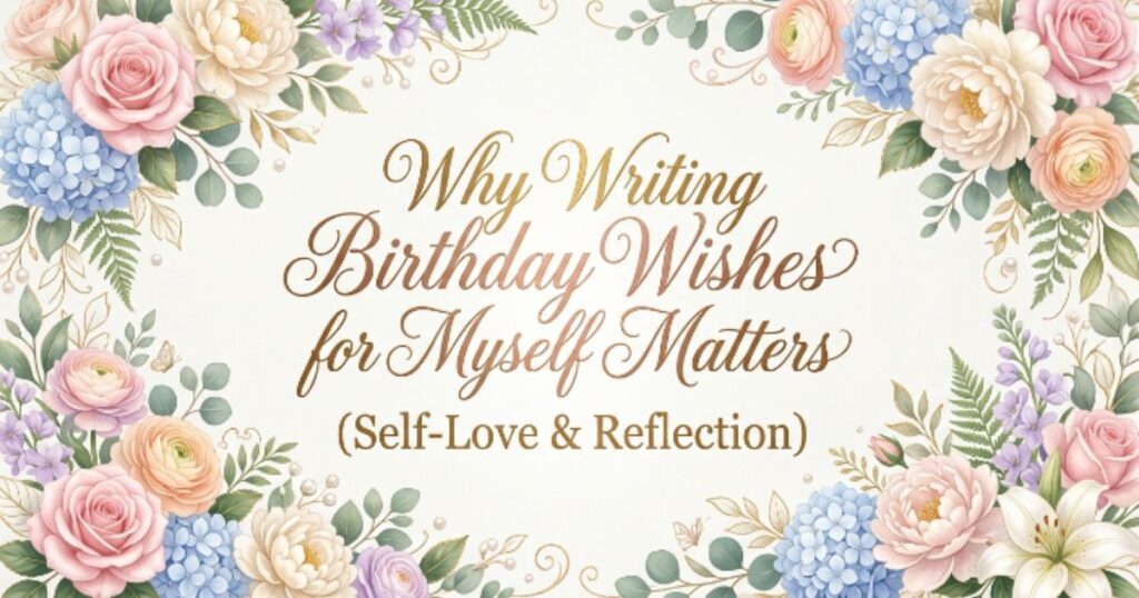 Why Writing Birthday Wishes for Myself Matters (Self-Love & Reflection)