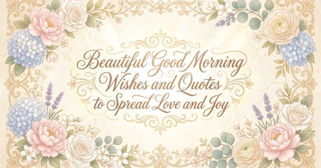 Beautiful Good Morning Wishes and Quotes to Spread Love and Joy