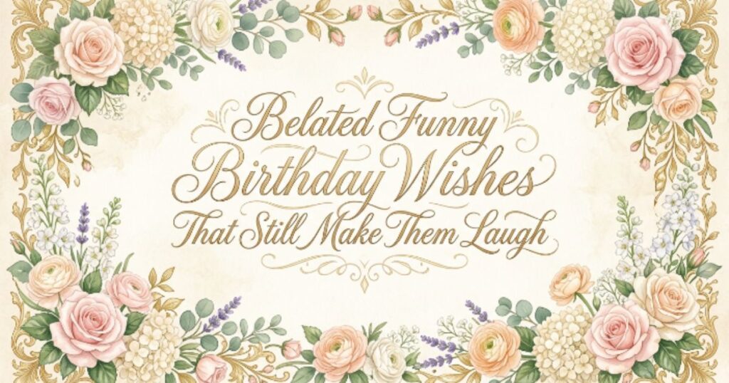 Belated Funny Birthday Wishes That Still Make Them Laugh