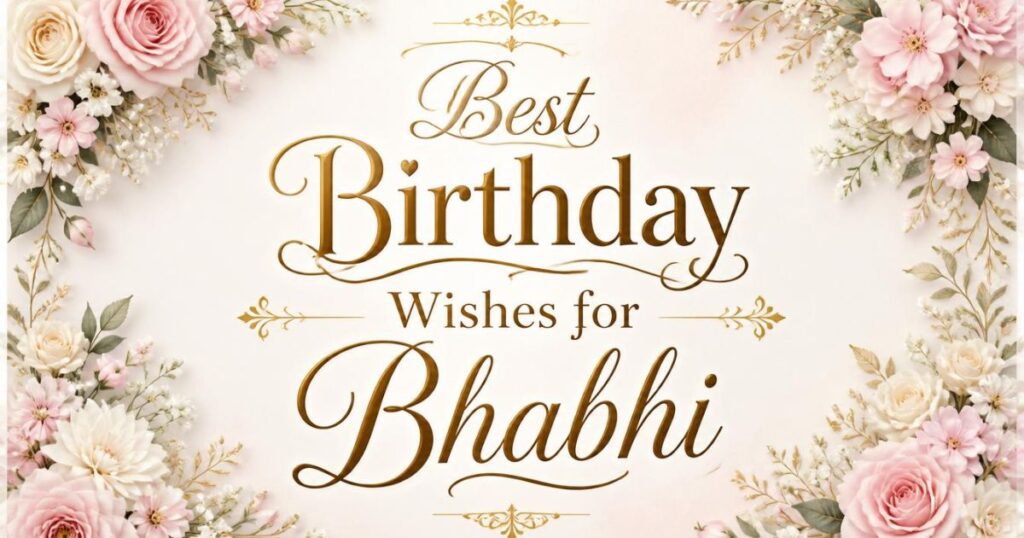 Best Birthday Wishes for Bhabhi