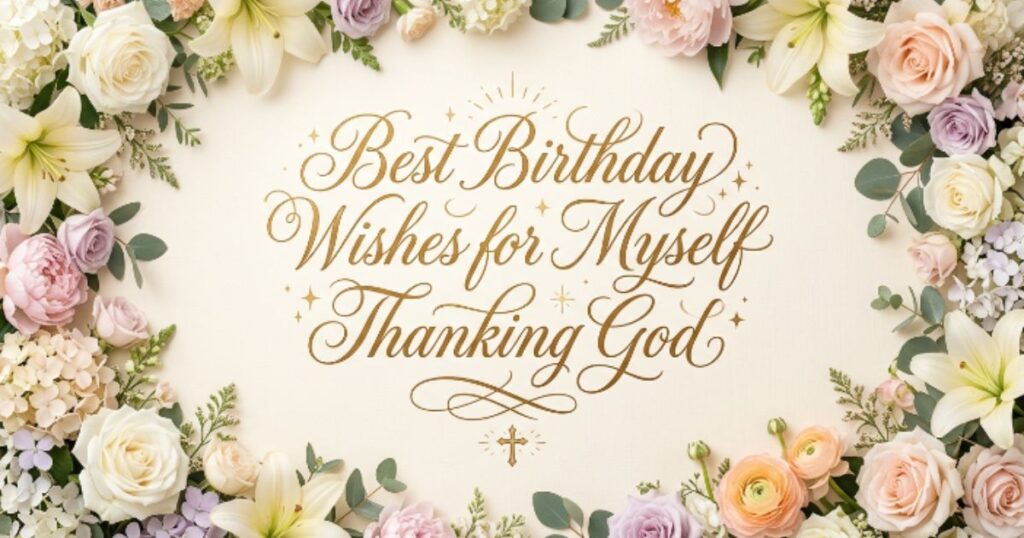 Best Birthday Wishes for Myself Thanking God