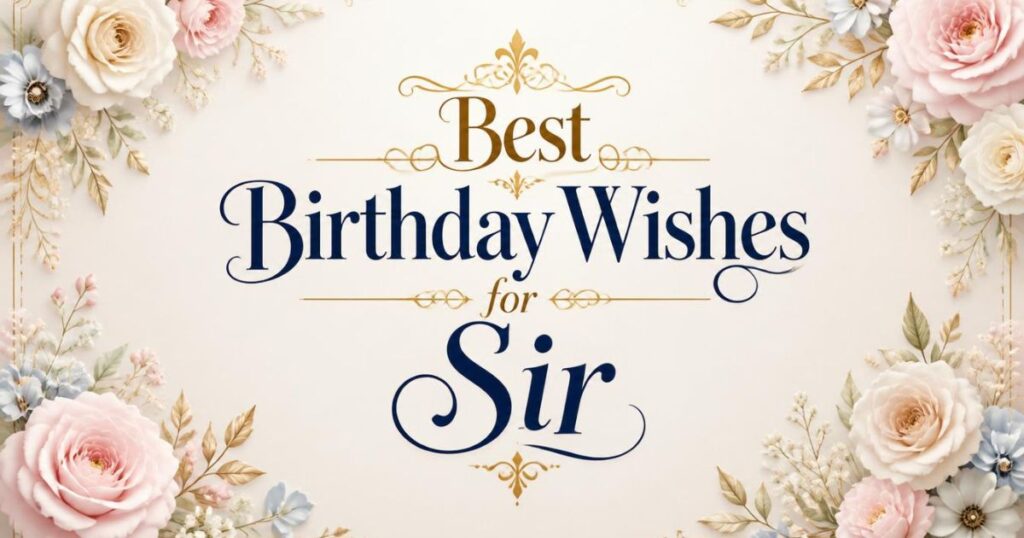 Best Birthday Wishes for Sir