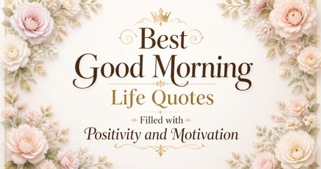 Best Good Morning Life Quotes Filled with Positivity and Motivation