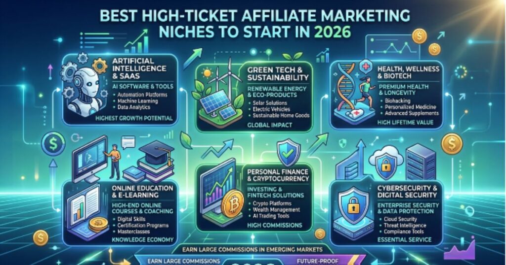 Best High-Ticket Affiliate Marketing Niches to Start in 2026