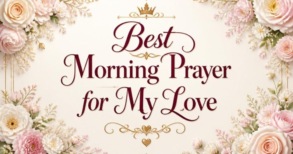 Best Morning Prayer for My Love