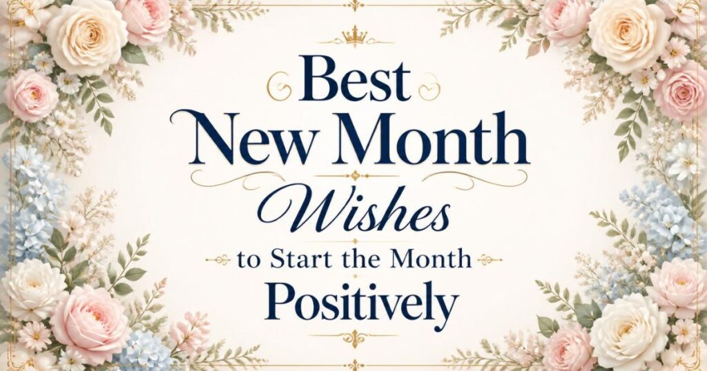 Best New Month Wishes to Start the Month Positively