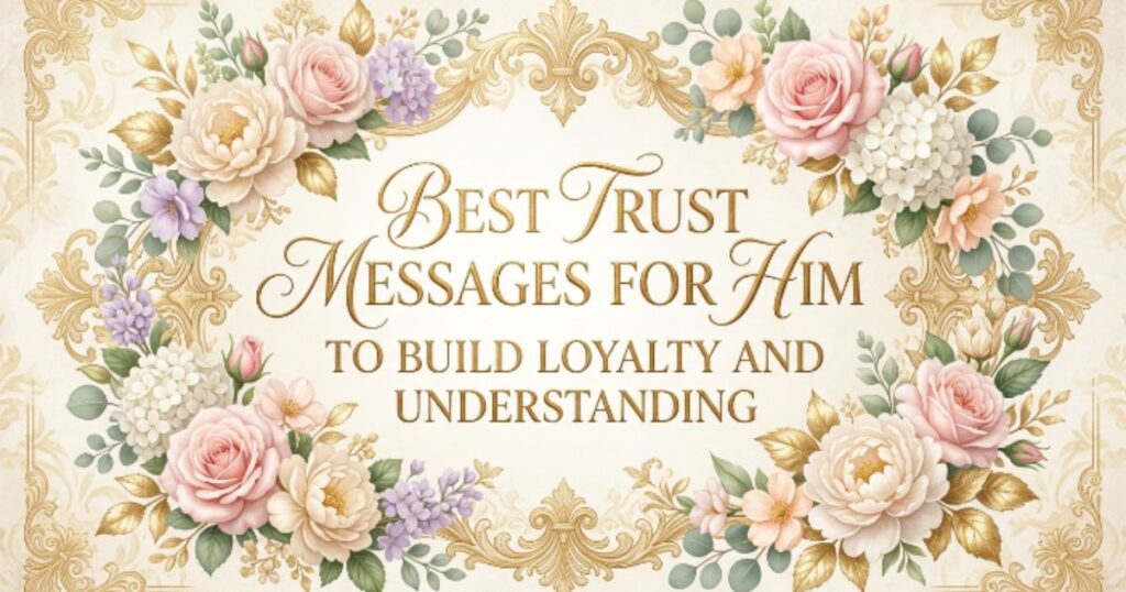 Best Trust Messages for Him to Build Loyalty and Understanding