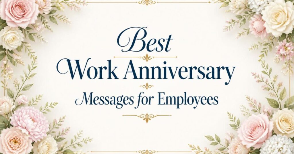 Best Work Anniversary Messages for Employees