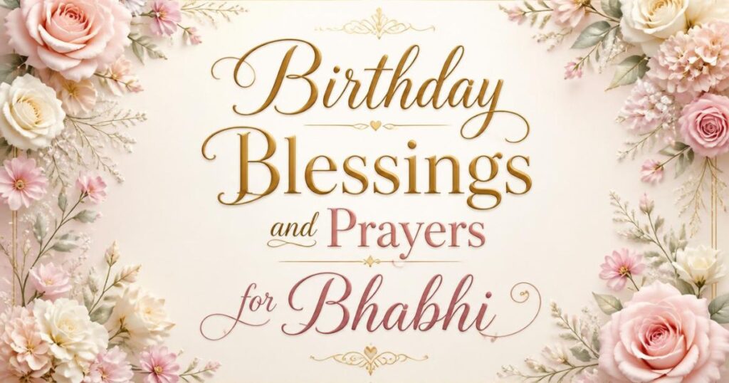 Birthday Blessings and Prayers for Bhabhi