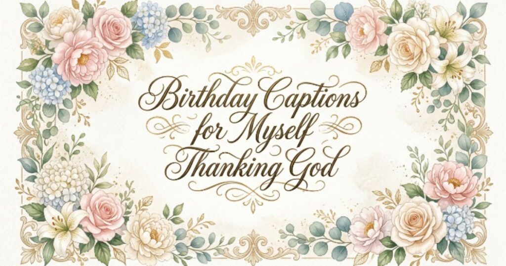 Birthday Captions for Myself Thanking God