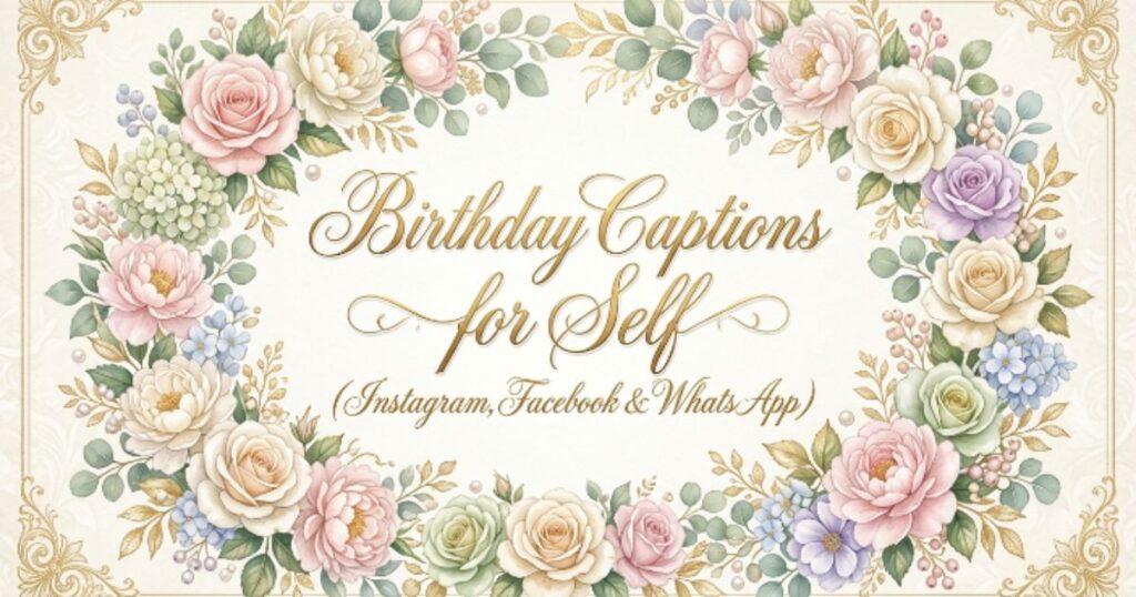 Birthday Captions for Self (Instagram, Facebook & WhatsApp)