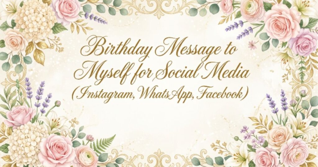 Birthday Message to Myself for Social Media (Instagram, WhatsApp, Facebook)