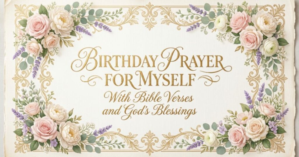 Birthday Prayer for Myself With Bible Verses and God’s Blessings
