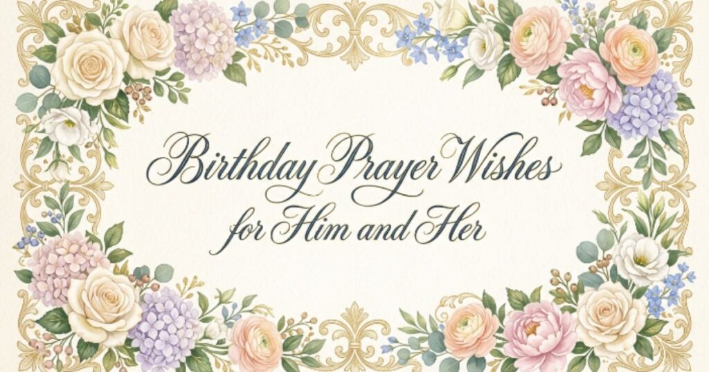 Birthday Prayer Wishes for Him and Her