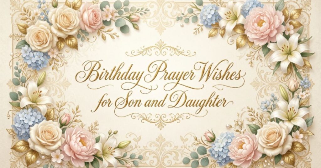Birthday Prayer Wishes for Son and Daughter