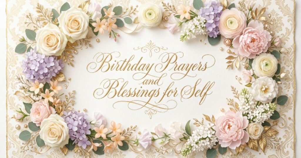 Birthday Prayers and Blessings for Self