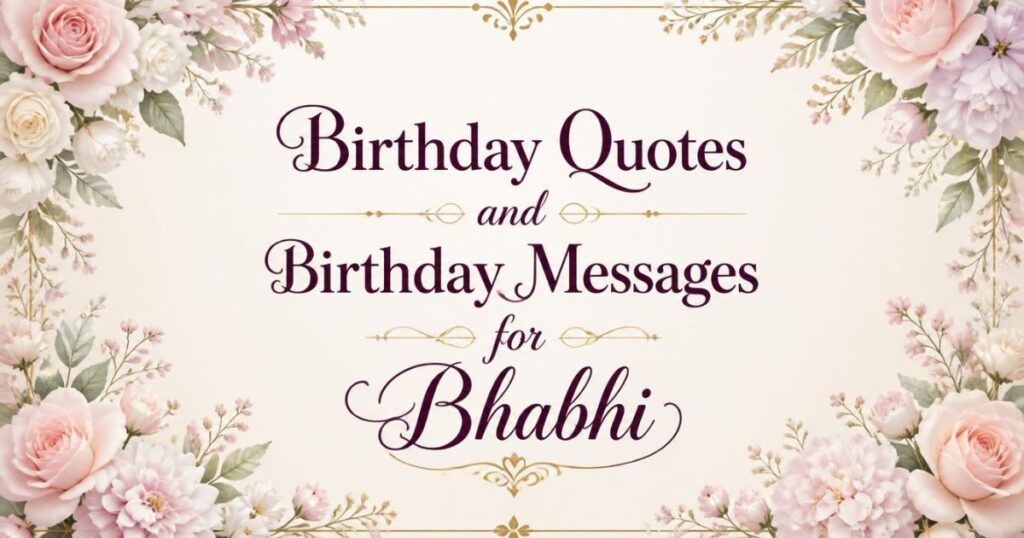 Birthday Quotes and Birthday Messages for Bhabhi