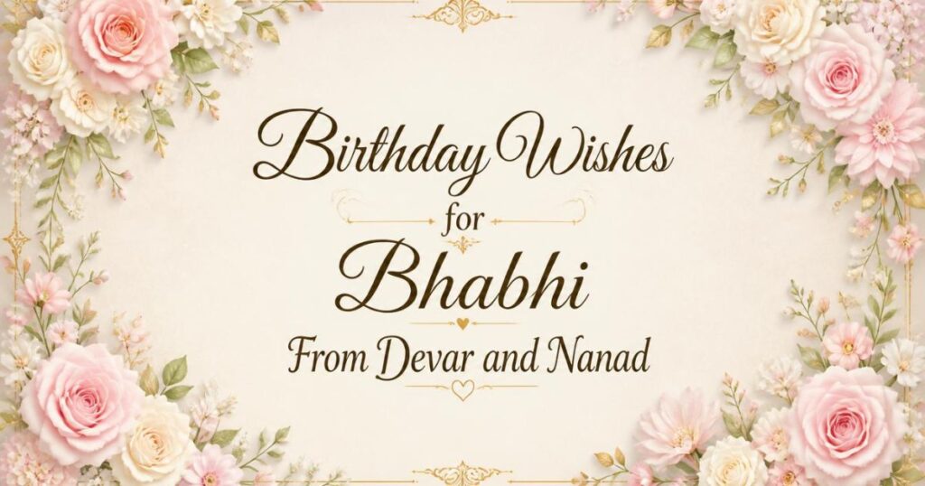 Birthday Wishes for Bhabhi From Devar and Nanad