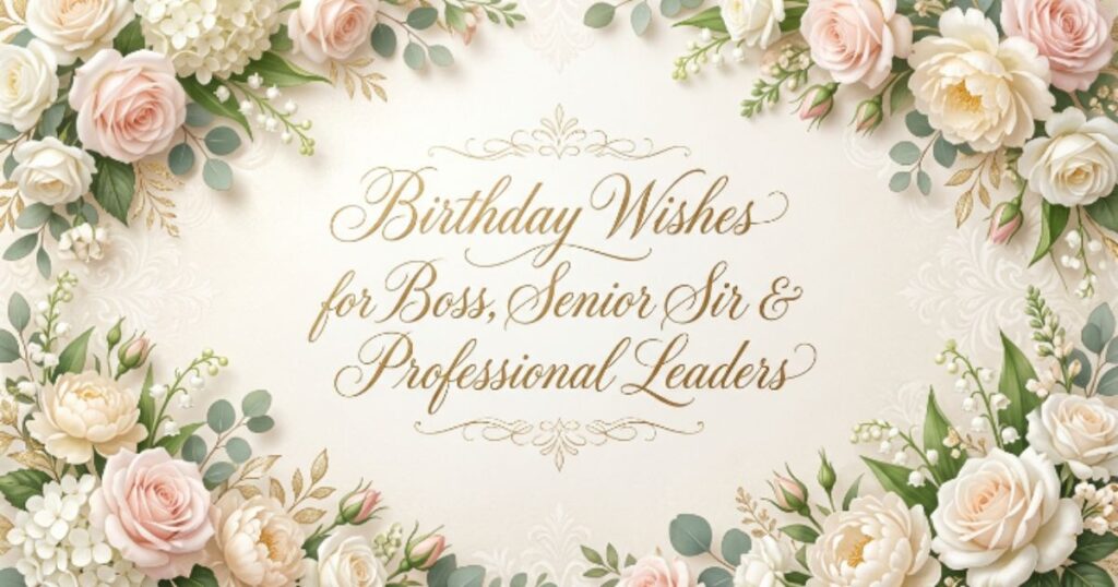 Birthday Wishes for Boss, Senior Sir & Professional Leaders