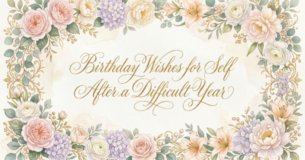 Birthday Wishes for Self After a Difficult Year