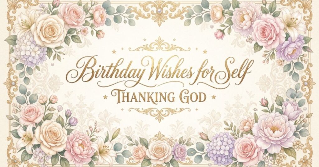 Birthday Wishes for Self Thanking God