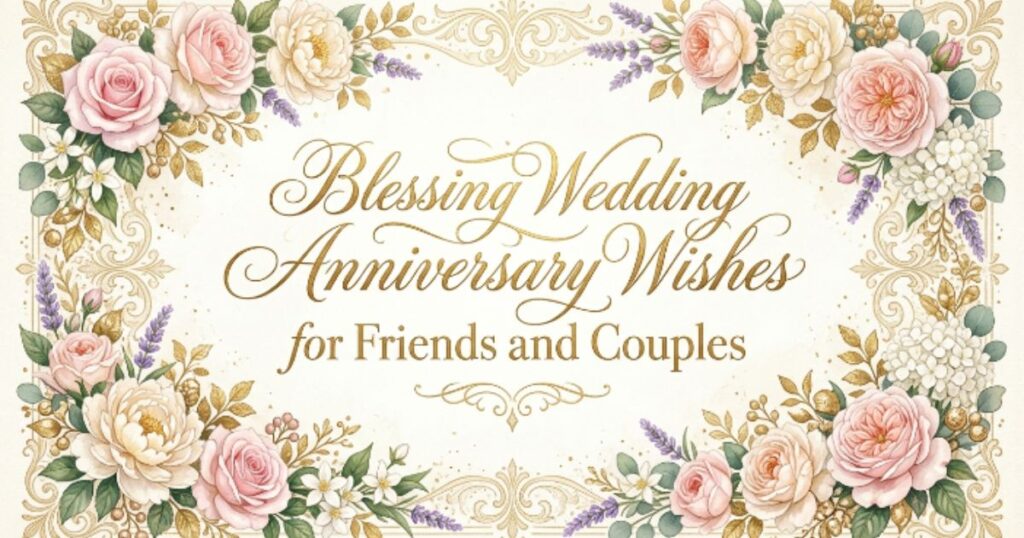 Blessing Wedding Anniversary Wishes for Friends and Couples