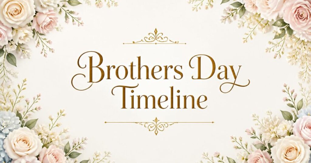 Brothers Day Timeline